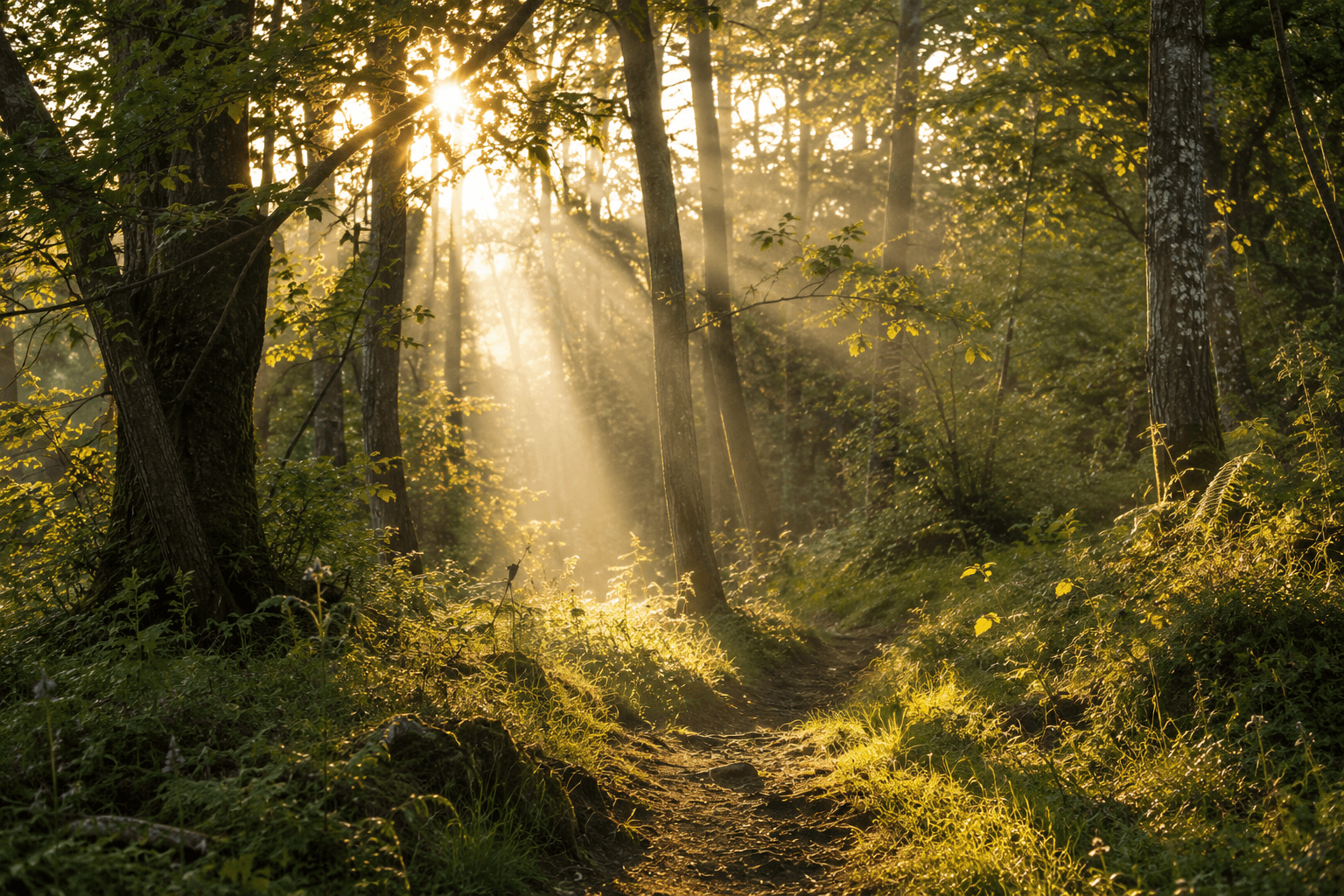 A forest path representing the gradual, day-by-day journey through withdrawal